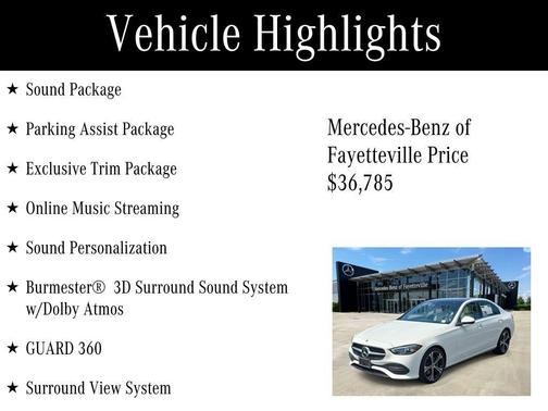 Polar White 2023 Mercedes-Benz C-Class C 300