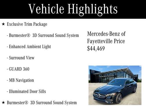 2025 Mercedes-Benz C-Class C 300