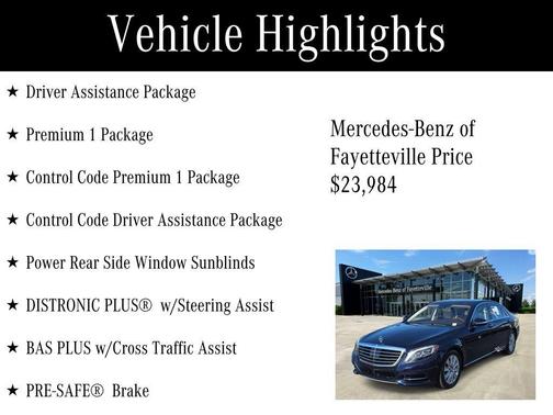 2015 Mercedes-Benz S-Class S 550