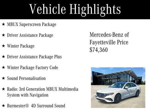 2026 Mercedes-Benz E-Class E 350