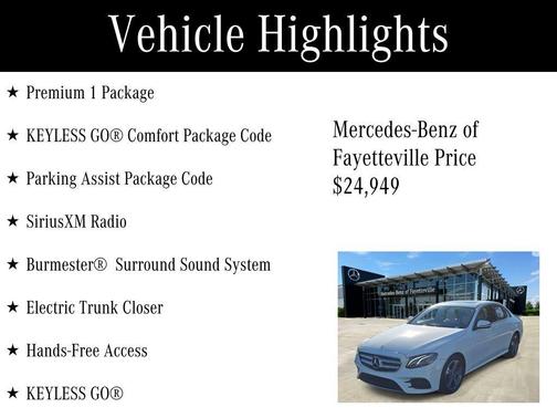 2018 Mercedes-Benz E-Class E 300