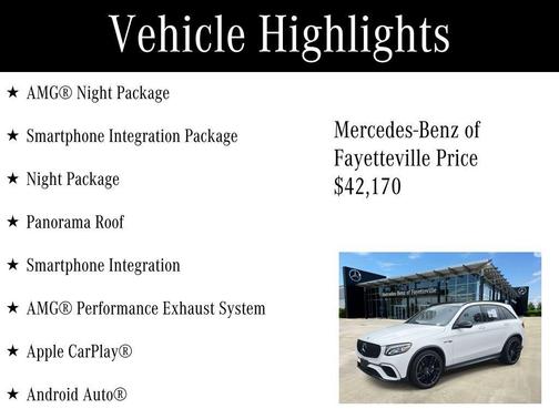 2019 Mercedes-Benz AMG GLC 63 Base 4MATIC