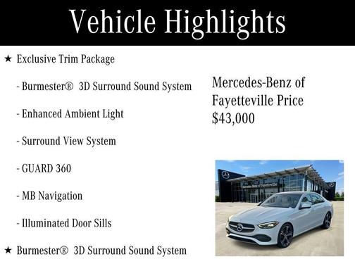 2025 Mercedes-Benz C-Class C 300