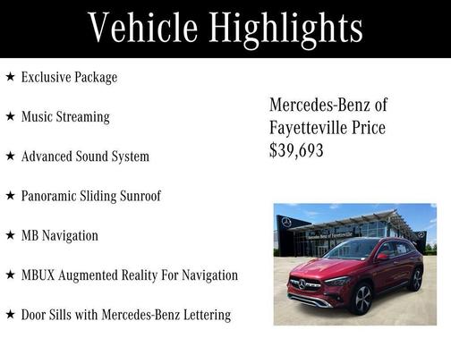 MANUFAKTUR Patagonia Red Metallic 2025 Mercedes-Benz GLA 250 Base