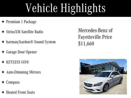 2016 Mercedes-Benz CLA-Class Base
