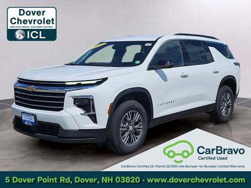 Summit White 2025 Chevrolet Traverse LT