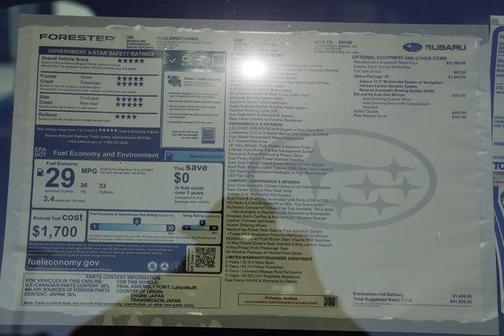 Crystal White Pearl 2026 Subaru Forester Limited