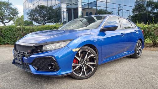 Aegean Blue Metallic 2017 Honda Civic Si