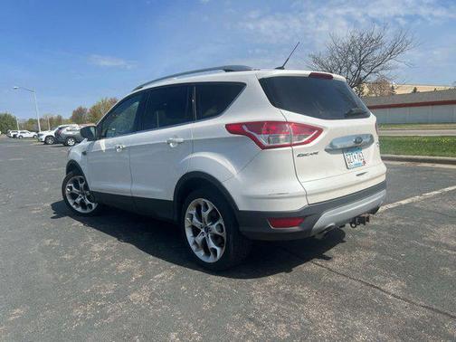 White Platinum Metallic Tri-Coat 2015 Ford Escape Titanium
