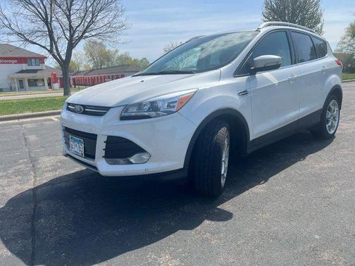 White Platinum Metallic Tri-Coat 2015 Ford Escape Titanium