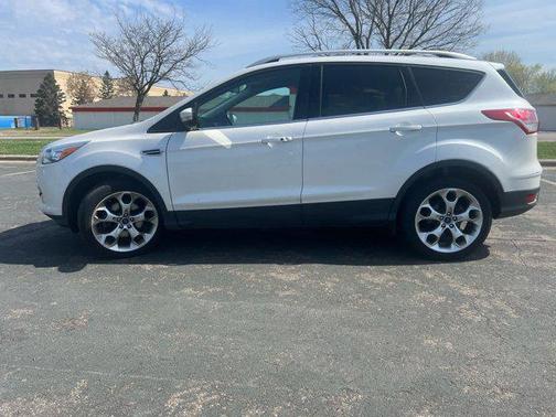 White Platinum Metallic Tri-Coat 2015 Ford Escape Titanium