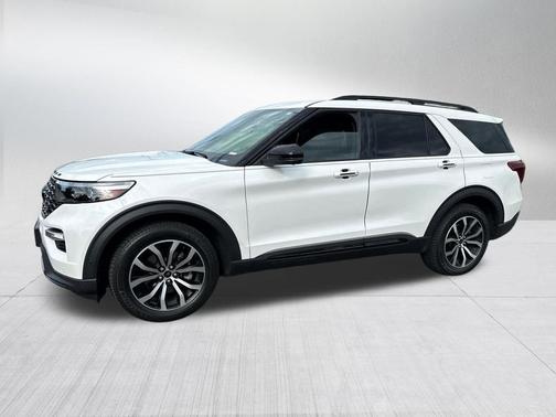 Star White Metallic Tri-Coat 2020 Ford Explorer ST