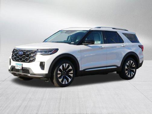 Star White Metallic Tri-Coat 2026 Ford Explorer Platinum