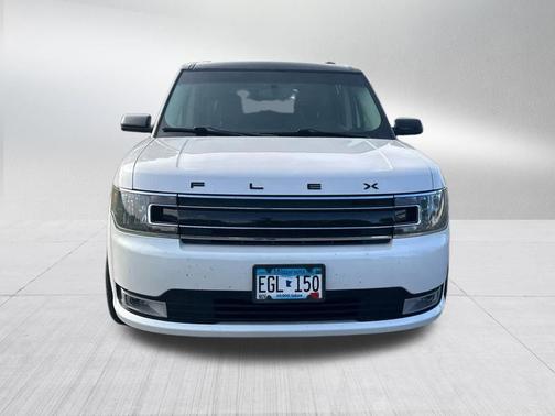 White Platinum Metallic Tri-Coat 2019 Ford Flex SEL