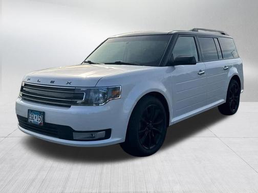 White Platinum Metallic Tri-Coat 2019 Ford Flex SEL