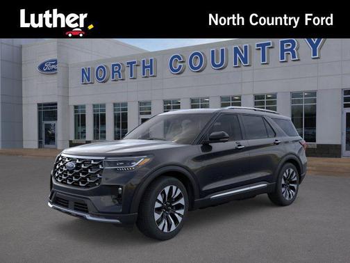 Agate Black Metallic 2026 Ford Explorer Platinum