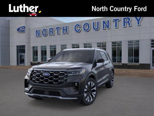 Agate Black Metallic 2026 Ford Explorer Platinum