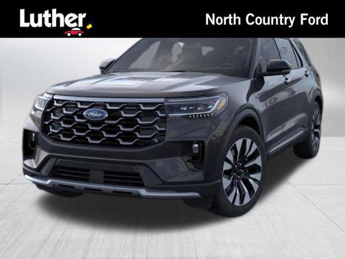 Agate Black Metallic 2026 Ford Explorer Platinum