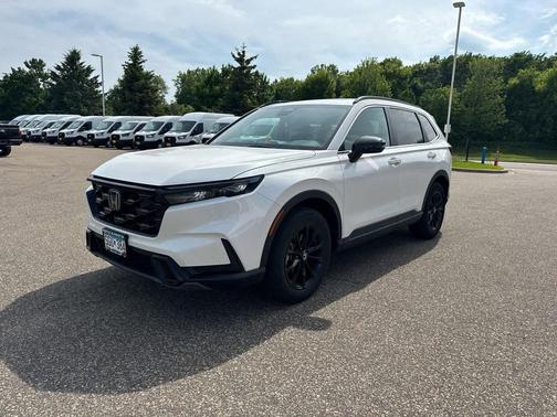 Platinum White Pearl 2025 Honda CR-V Hybrid Sport AWD