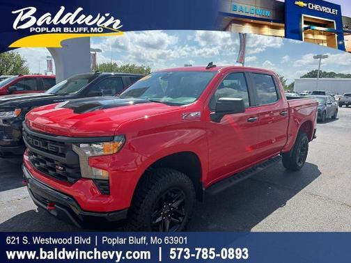Red 2026 Chevrolet Silverado 1500 Custom Trail Boss