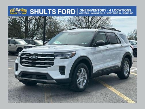 Star White Metallic Tri-Coat 2026 Ford Explorer Active w/200A Pkg