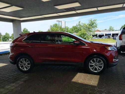 Red Metallic 2023 Ford Edge Titanium