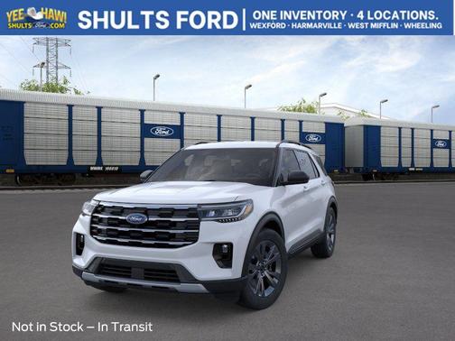 Space White Metallic 2026 Ford Explorer Active