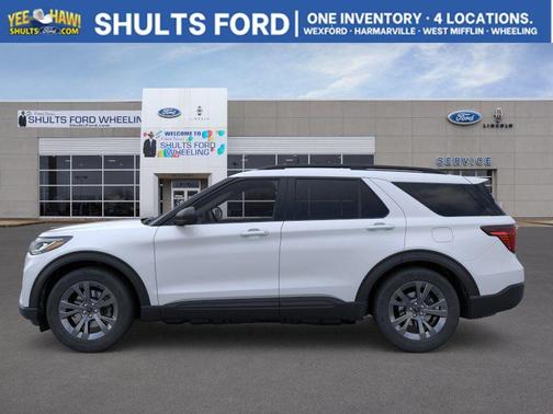 Space White Metallic 2026 Ford Explorer Active