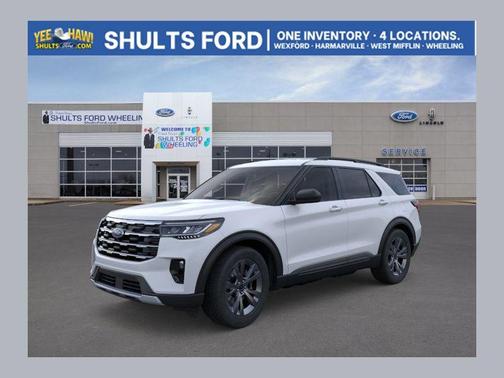 Space White Metallic 2026 Ford Explorer Active