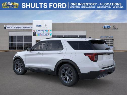 Space White Metallic 2026 Ford Explorer Active