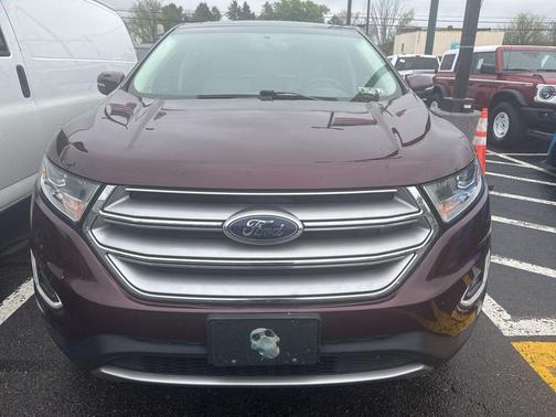 Burgundy 2017 Ford Edge Titanium