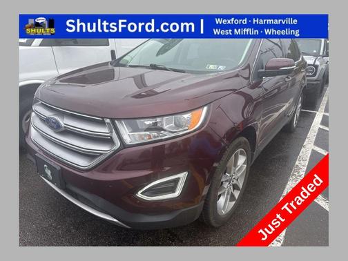 Burgundy 2017 Ford Edge Titanium