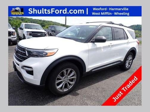 Star White Metallic Tri-Coat 2023 Ford Explorer XLT