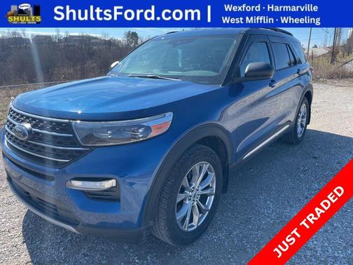 Atlas Blue Metallic 2022 Ford Explorer XLT