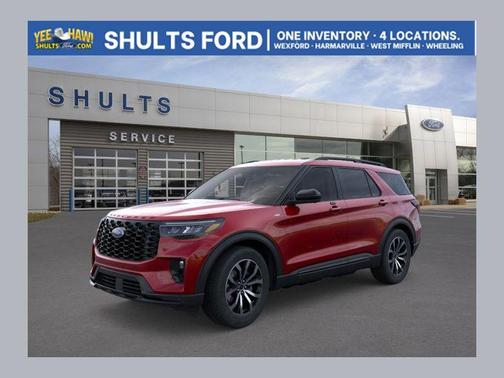 Red Metallic 2026 Ford Explorer ST-Line