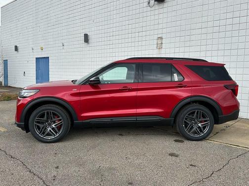 Rapid Red Metallic Tinted Clearcoat 2026 Ford Explorer ST-Line