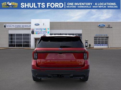 Rapid Red Metallic Tinted Clearcoat 2026 Ford Explorer ST-Line