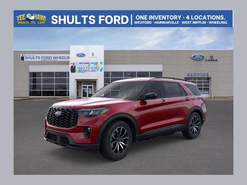 Rapid Red Metallic Tinted Clearcoat 2026 Ford Explorer ST-Line