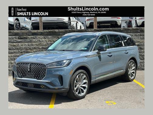 Whisper Blue Metallic Clearcoat 2026 Lincoln Aviator Reserve AWD