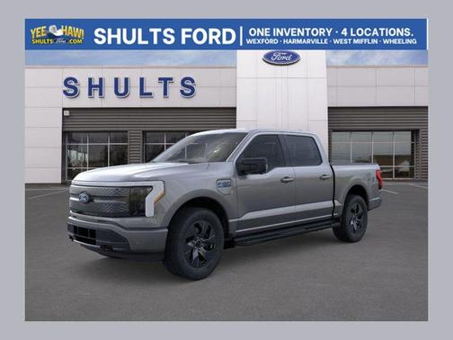Gray Metallic 2025 Ford F-150 Lightning Flash