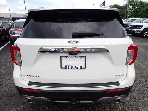 Star White Metallic Tri-Coat 2024 Ford Explorer Limited