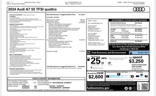 2024 Audi A7 55 Premium