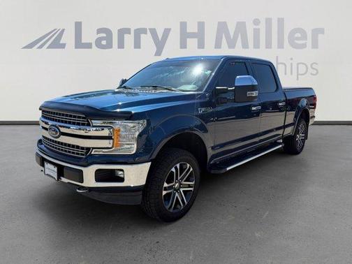 Blue 2018 Ford F-150 Lariat