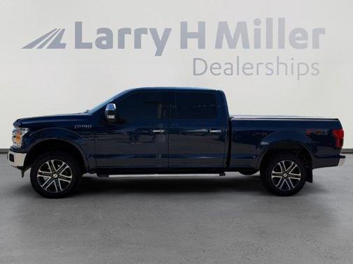 Blue 2018 Ford F-150 Lariat