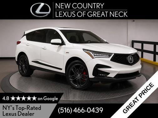 White Diamond Pearl 2019 Acura RDX A-Spec