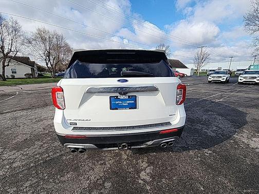 White Metallic 2020 Ford Explorer Platinum