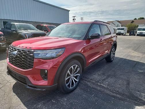 Red 2026 Ford Explorer ST-Line