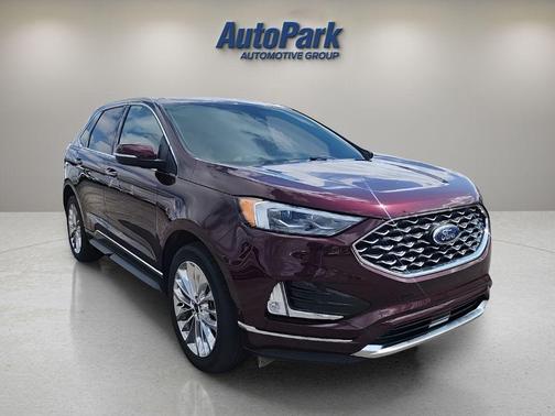 Burgundy 2024 Ford Edge Titanium