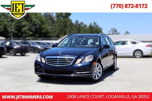 Blue 2012 Mercedes-Benz E-Class 4MATIC