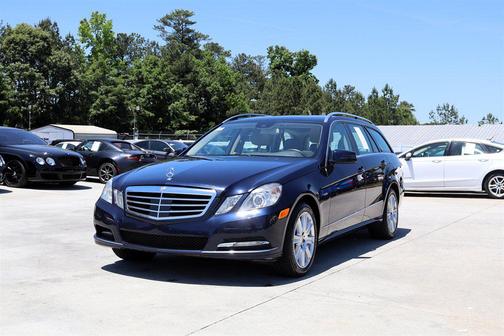 Blue 2012 Mercedes-Benz E-Class 4MATIC